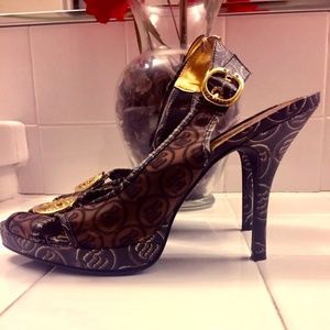 Rocawear High Heels Jamie Gold - NWOT